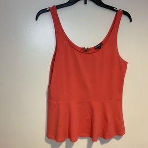 Coral babydoll top from express